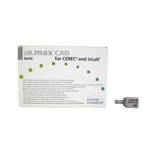 Ivoclar Vivadent 626418 IPS e.max CAD CEREC inLab Blocks HT C3 C14 5/Pk Ivoclar Vivadent 626418 IPS e.max CAD CEREC inLab Blocks HT C3 C14 5/Pk